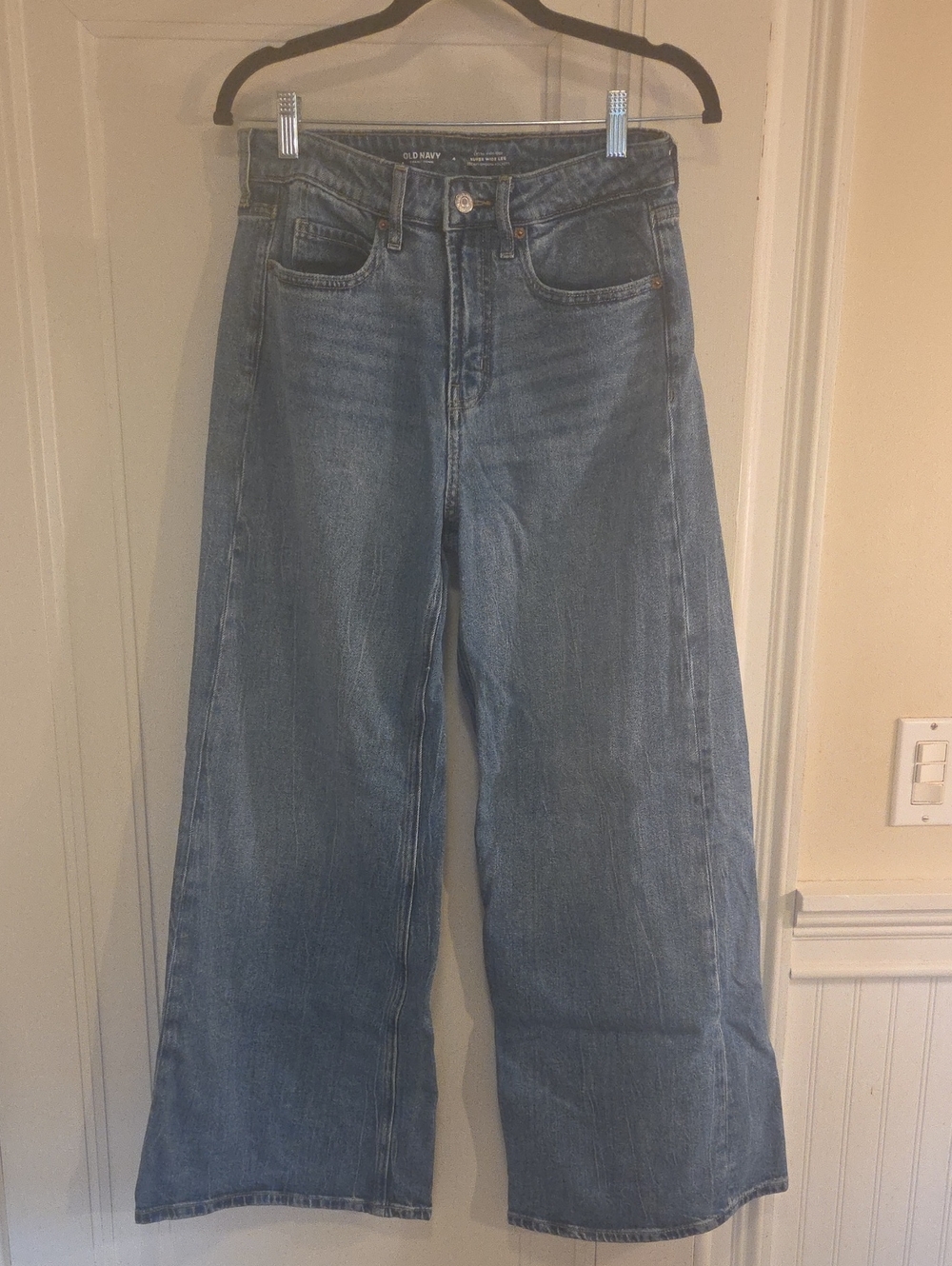 Old Navy Light Blue Wide-Leg High-Rise Jeans